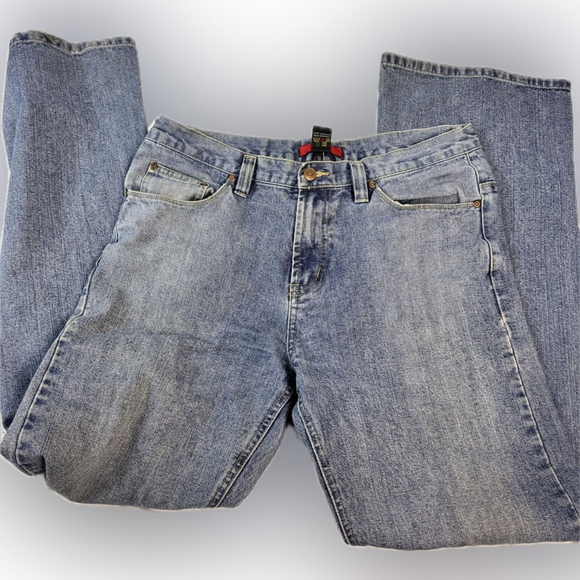 OK Jeans Denim - Vintage OK Jeans – Size 33 – Worn-In Blue Straight Leg Denim